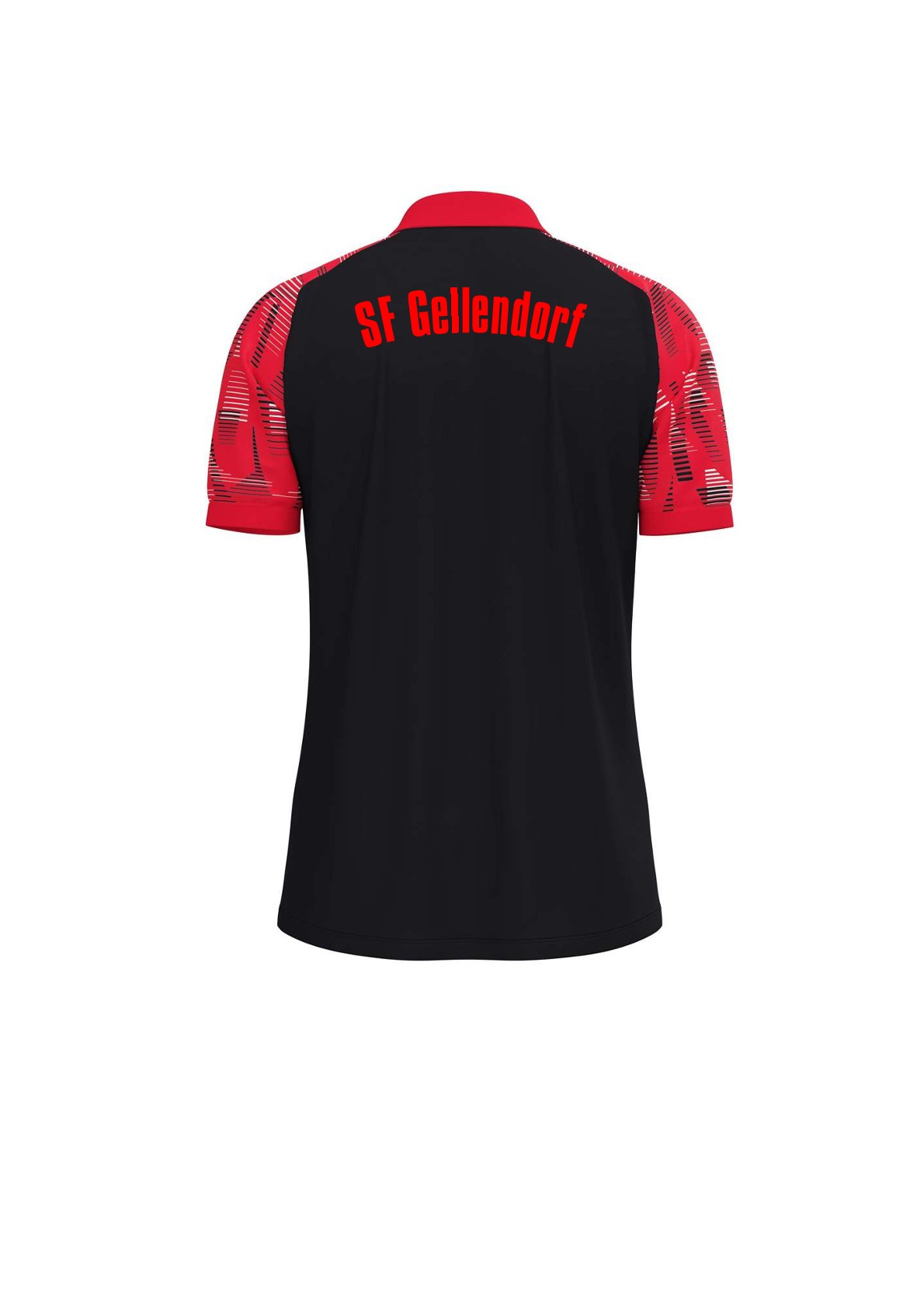 SF Gellendorf T-Shirt Polo Sonic schwarz rot – Bild 2