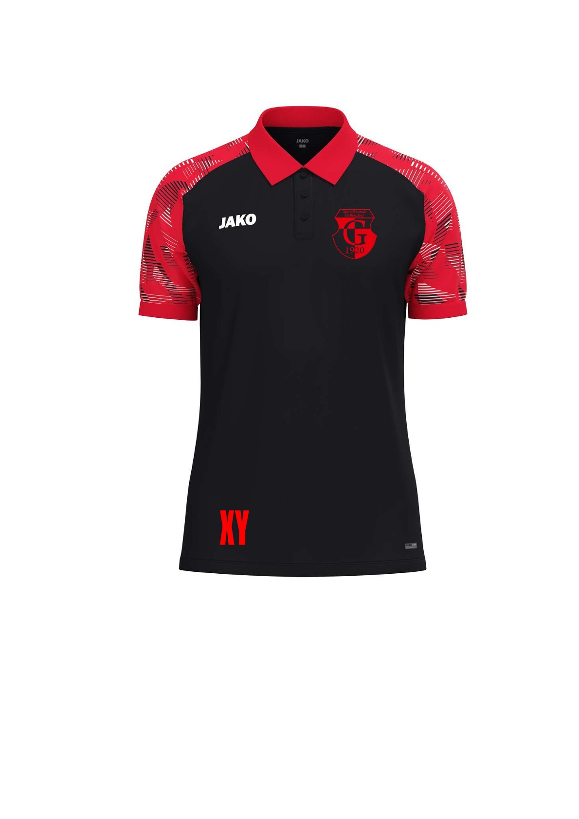 SF Gellendorf T-Shirt Polo Sonic schwarz rot