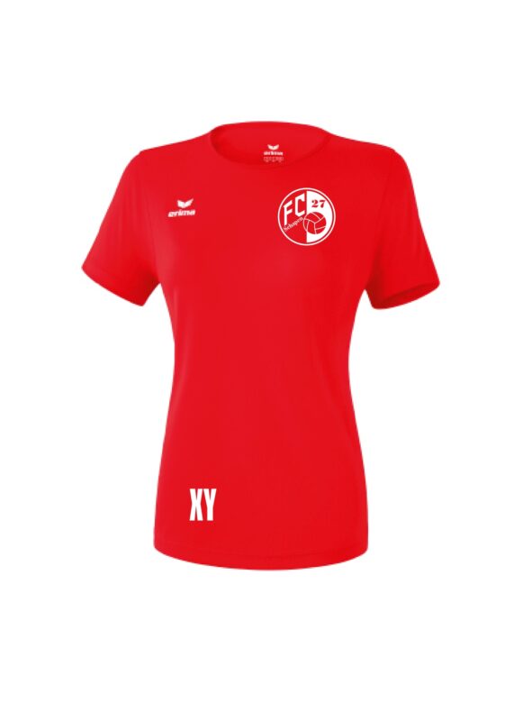 FC 27 Schapen Funktions T-Shirt Volleyball Damen Teamsport rot